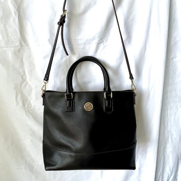 Anne Klein Tote, Shoulder or Crossbody Style Bag, Black, Large, VGC! - Picture 5 of 15